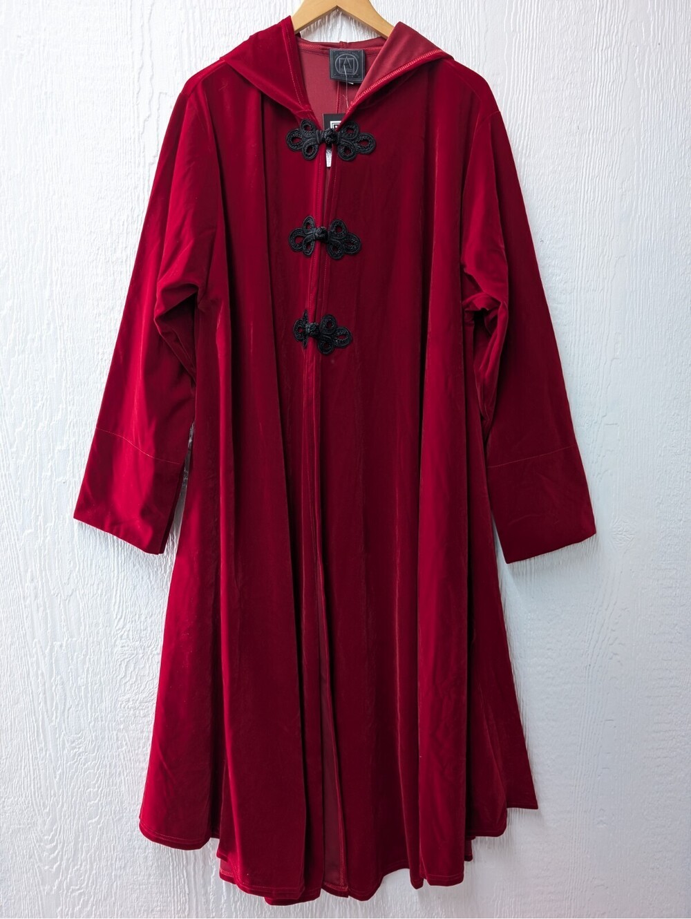 Rare Vintage NWT Cykxtees Red Velvet Cloak Gothic Renaissance Medieval Halloween